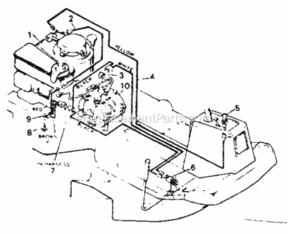 Page D Diagram and Parts List for 502256031  Craftsman Lawn Tractor
