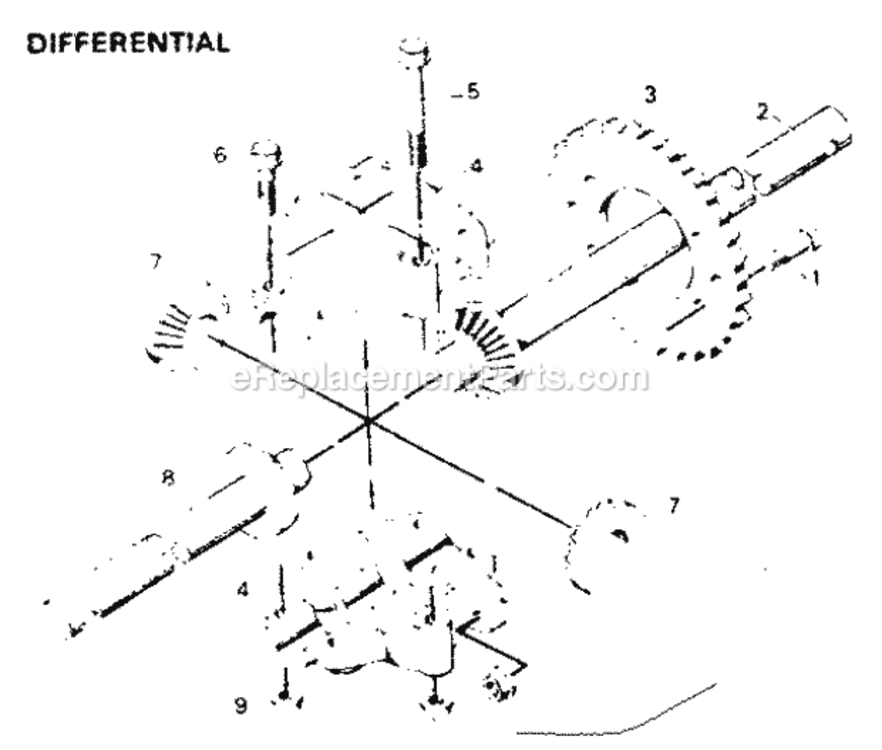 Page E Diagram and Parts List for 502256031  Craftsman Lawn Tractor