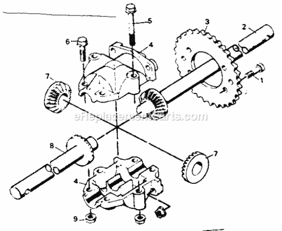 Page B Diagram and Parts List for 502256033  Craftsman Lawn Tractor