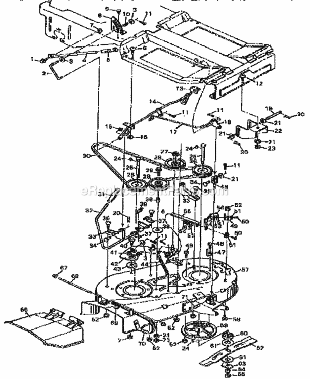 Page D Diagram and Parts List for 502256071  Craftsman Lawn Tractor