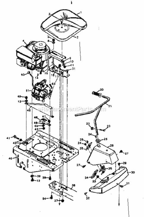 Page C Diagram and Parts List for 502256093  Craftsman Lawn Tractor