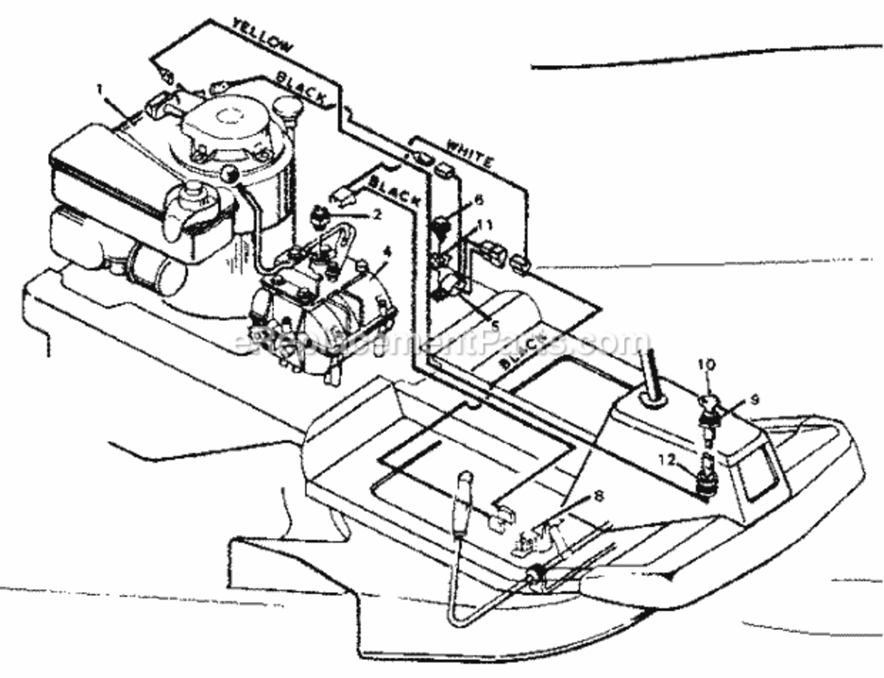 Page A Diagram and Parts List for 502256095  Craftsman Lawn Tractor