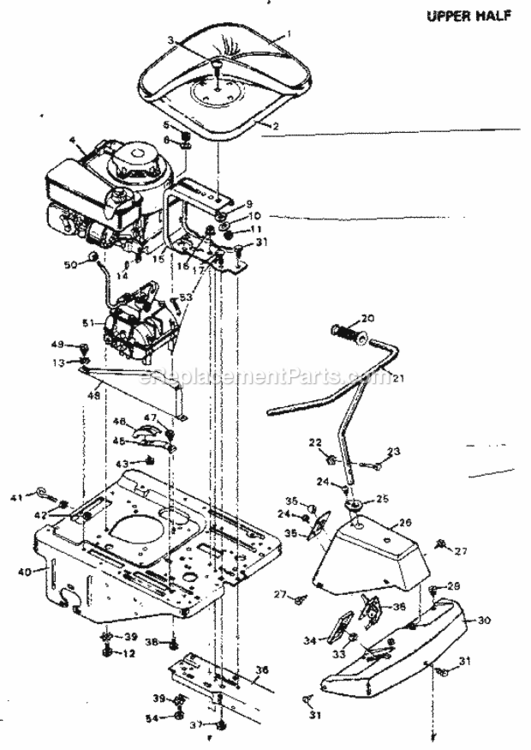 Page B Diagram and Parts List for 502256095  Craftsman Lawn Tractor