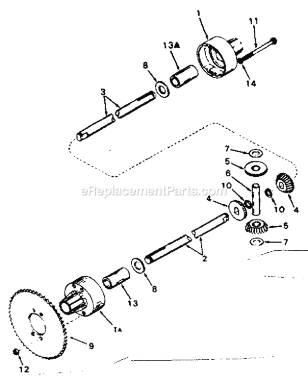 Page E Diagram and Parts List for 502256095  Craftsman Lawn Tractor