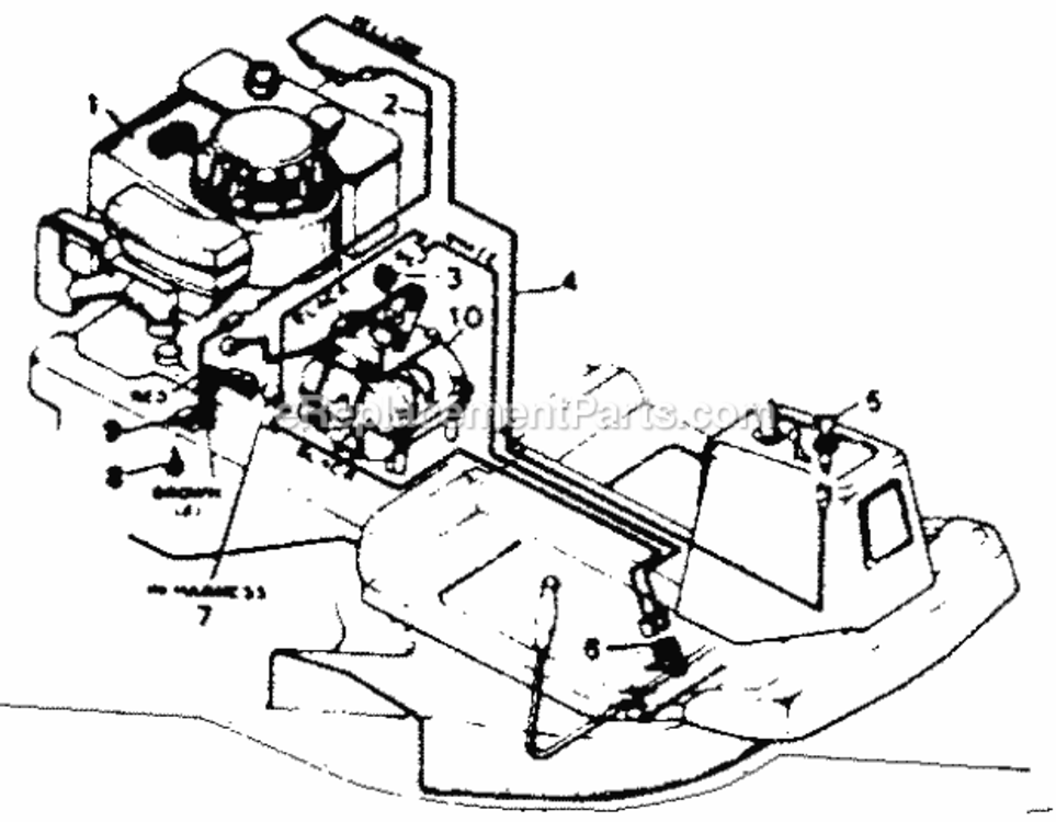 Page A Diagram and Parts List for 502256113  Craftsman Lawn Tractor