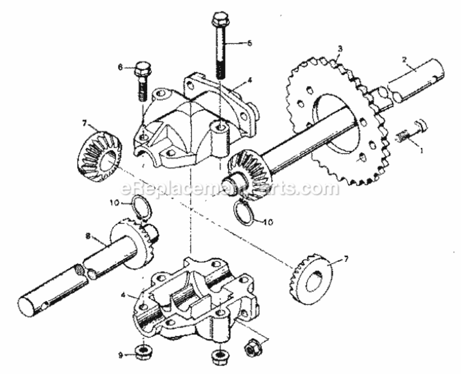 Page E Diagram and Parts List for 502256123  Craftsman Lawn Tractor