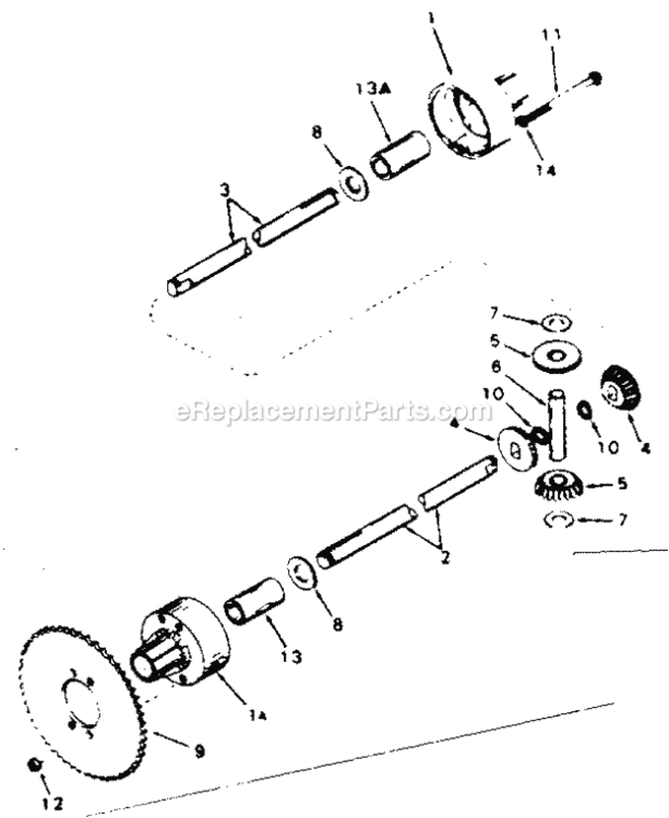 Page E Diagram and Parts List for 502256125  Craftsman Lawn Tractor