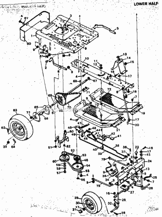 Page C Diagram and Parts List for 502256133  Craftsman Lawn Tractor
