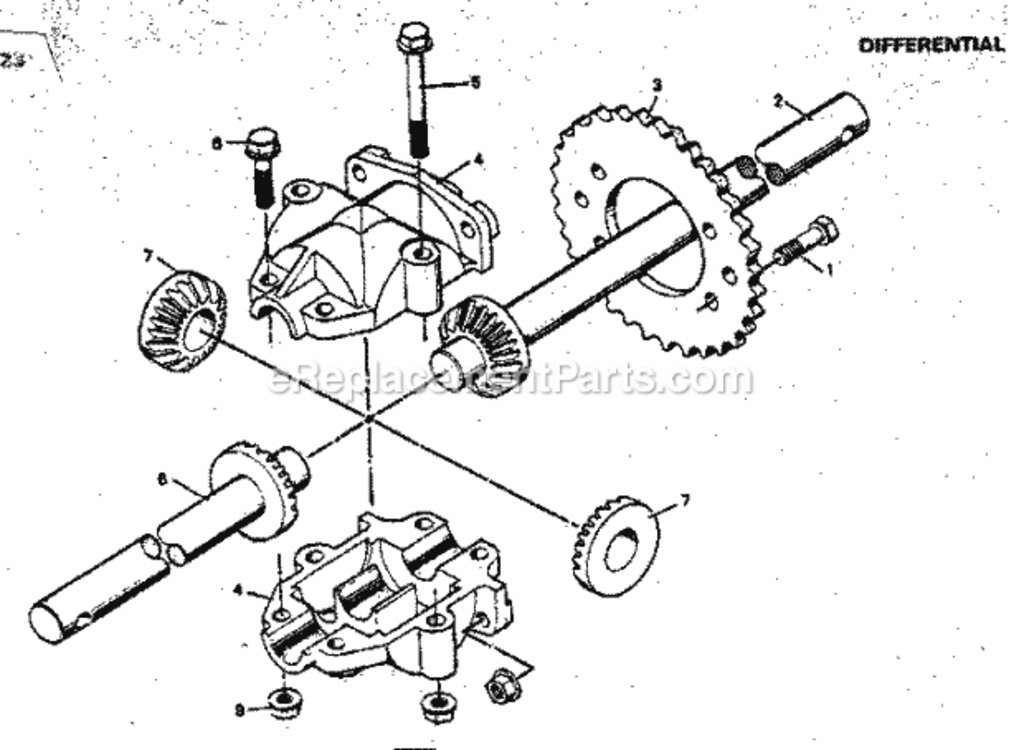 Page E Diagram and Parts List for 502256133  Craftsman Lawn Tractor