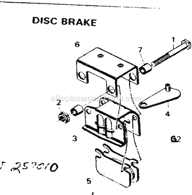 Page G Diagram and Parts List for 502257010  Craftsman Lawn Tractor