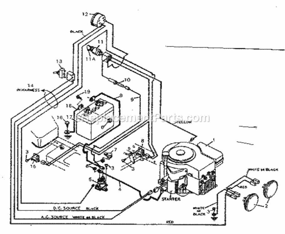 Page A Diagram and Parts List for 502257011  Craftsman Lawn Tractor
