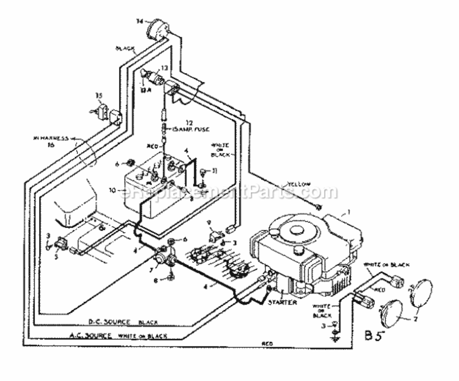 Page A Diagram and Parts List for 50225910  Craftsman Lawn Tractor