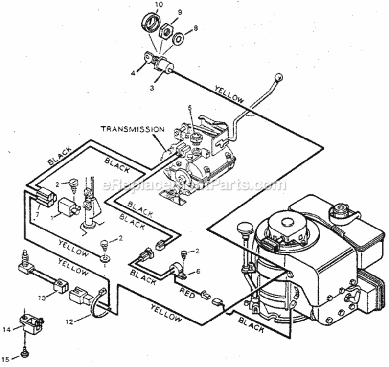 Page A Diagram and Parts List for 502259120  Craftsman Lawn Tractor