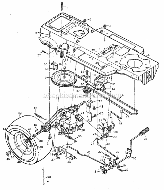 Page D Diagram and Parts List for 502259280  Craftsman Lawn Tractor