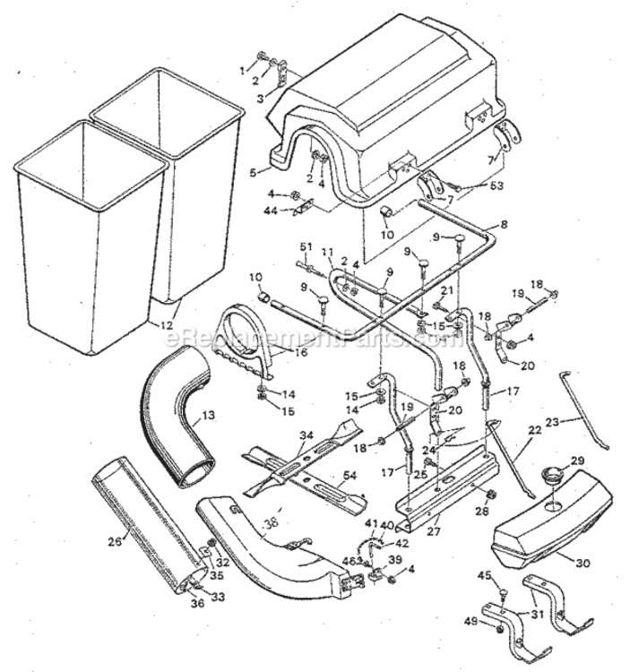 Page A Diagram and Parts List for 50249380  Craftsman Lawn Tractor Accessories