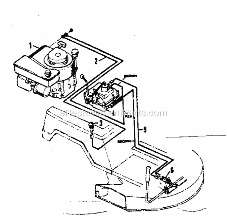 Page F Diagram and Parts List for 50281370  Craftsman Lawn Tractor