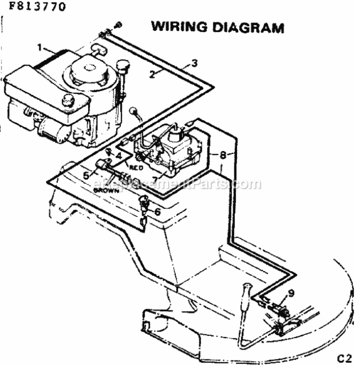 Page C Diagram and Parts List for 502813770  Craftsman Lawn Tractor