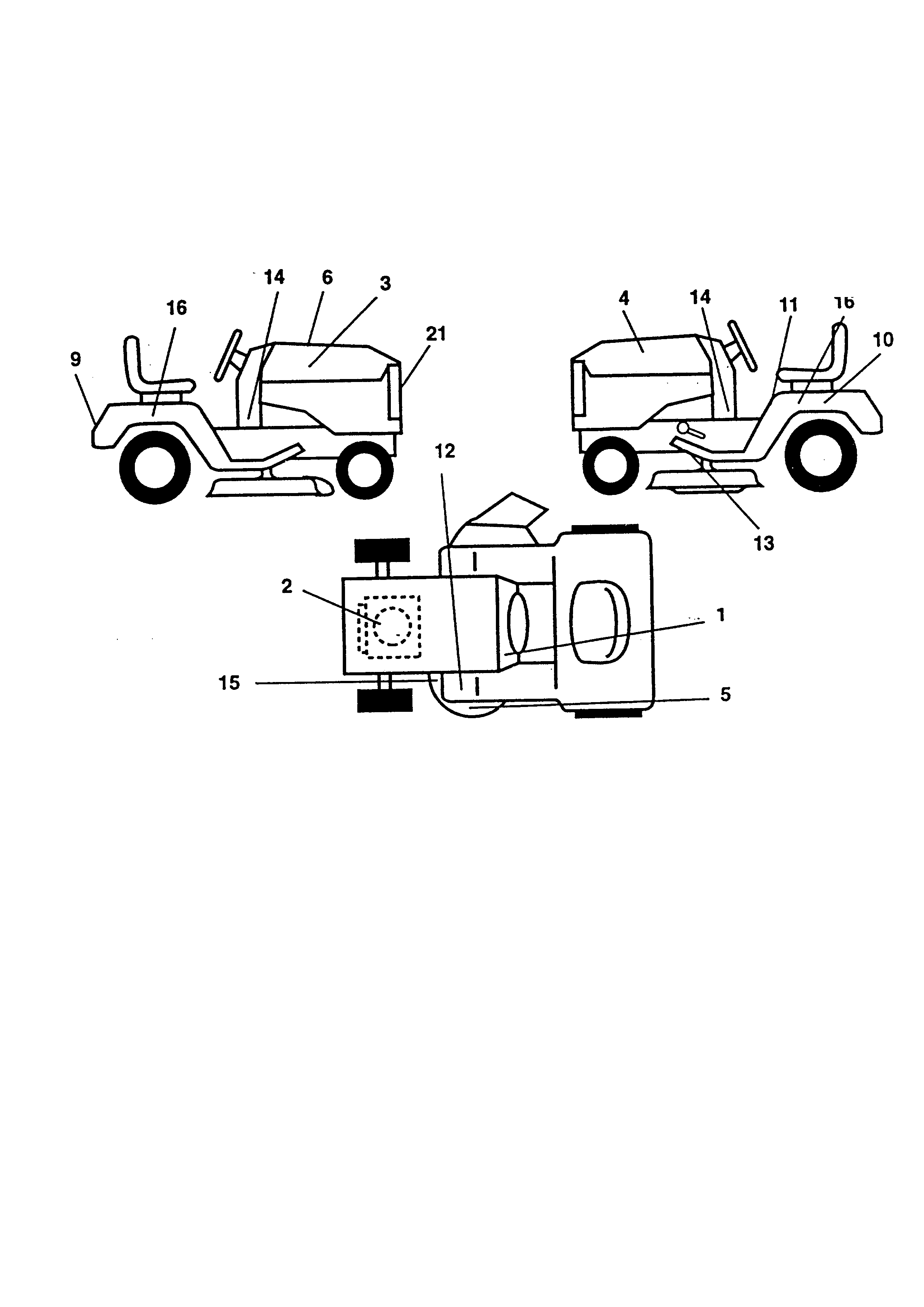 Decals Diagram and Parts List for 917270512  Craftsman Lawn Tractor