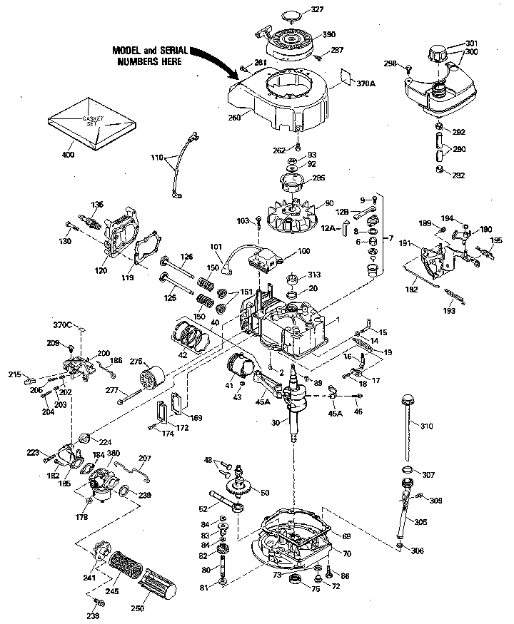 Eager-1 Diagram and Parts List for 143414292  Craftsman Engine