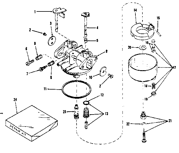 Carburetor No. 29168 (lmg-132) Diagram and Parts List for 14314351  Craftsman Engine