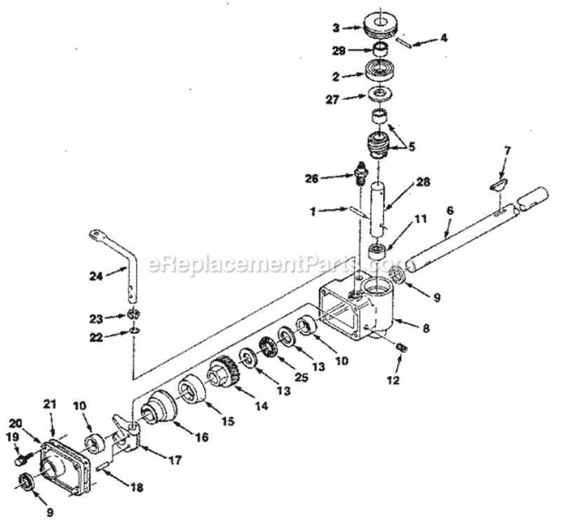 Page C Diagram and Parts List for 517372500  Craftsman Lawn Mower