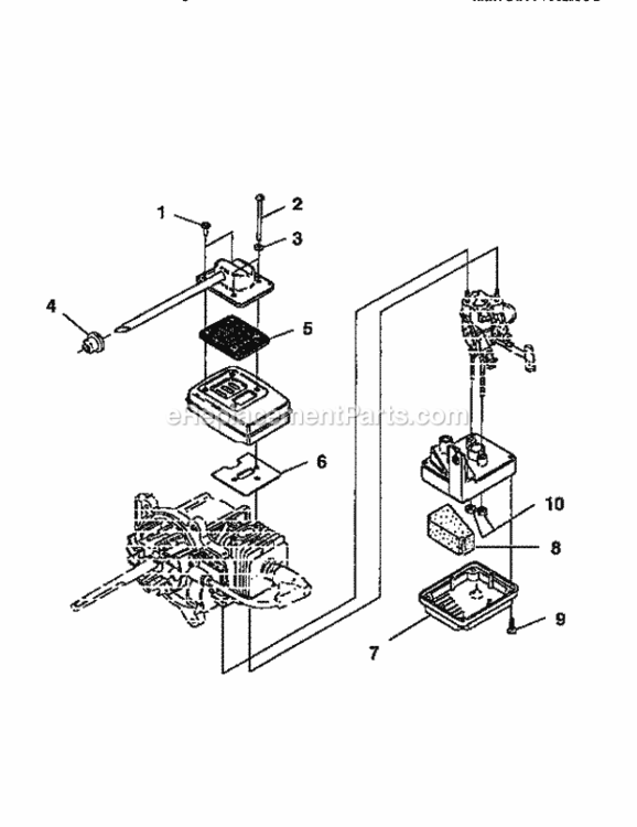 Page C Diagram and Parts List for 517797940  Craftsman Leaf Blower / Vacuum