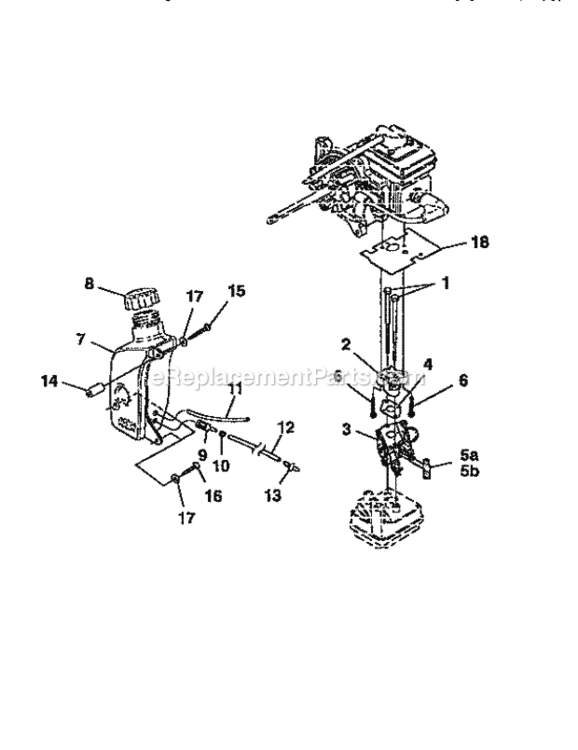 Page D Diagram and Parts List for 517797940  Craftsman Leaf Blower / Vacuum
