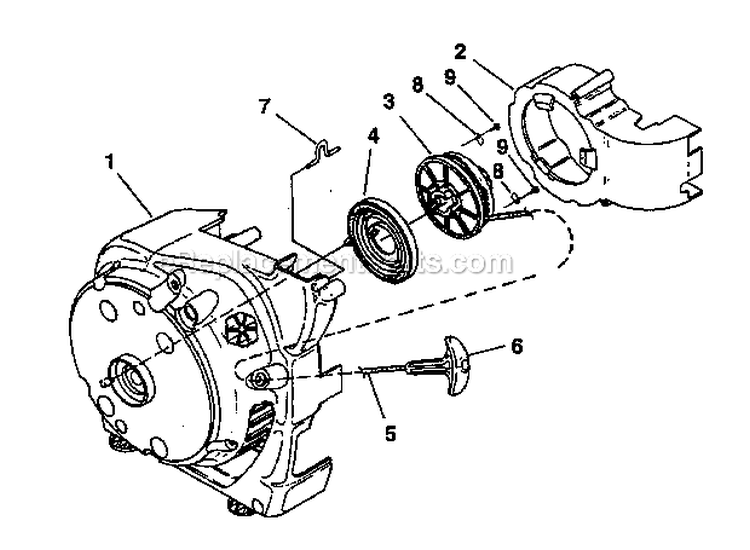 Page F Diagram and Parts List for 517797941  Craftsman Leaf Blower / Vacuum