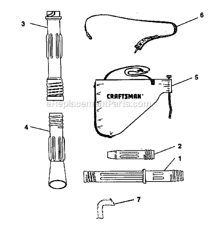 Page H Diagram and Parts List for 517797941  Craftsman Leaf Blower / Vacuum