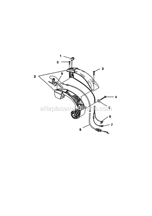 Page H Diagram and Parts List for 517797942  Craftsman Leaf Blower / Vacuum