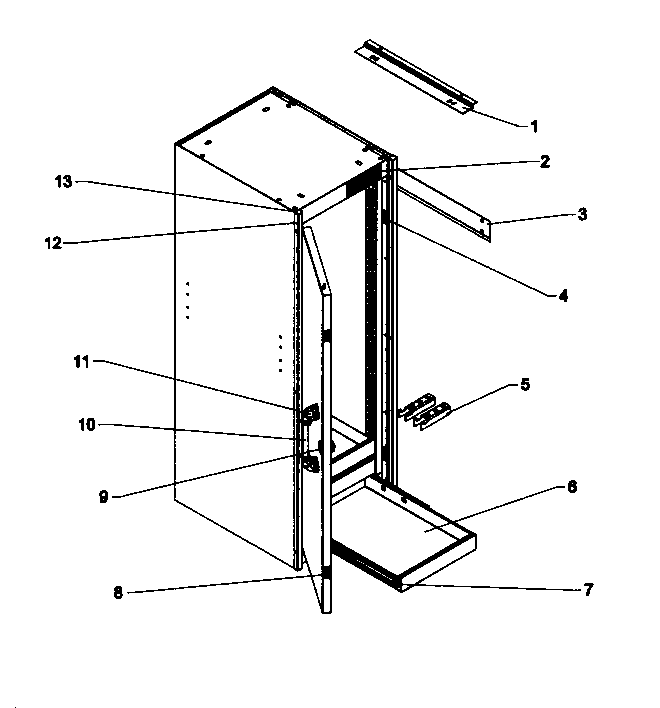 Cabinet Parts Diagram and Parts List for 706824740  Craftsman Tool Stand & Cart