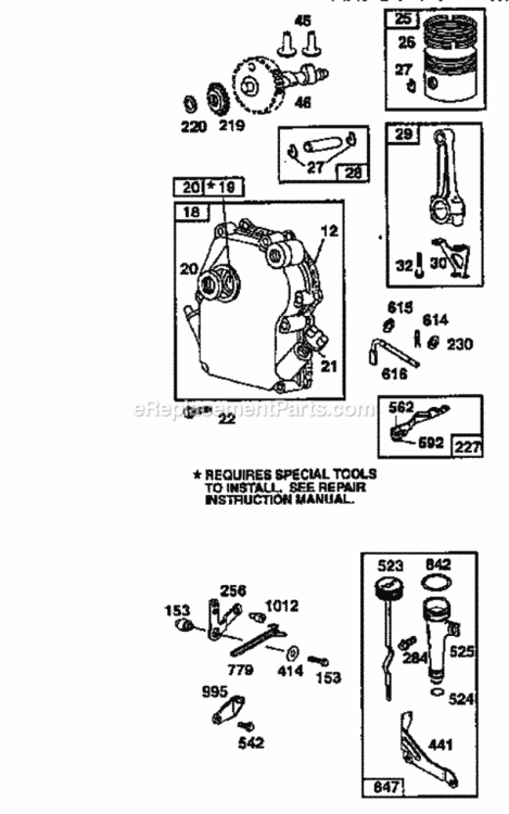 Page D Diagram and Parts List for 521244913  Craftsman Leaf Blower / Vacuum