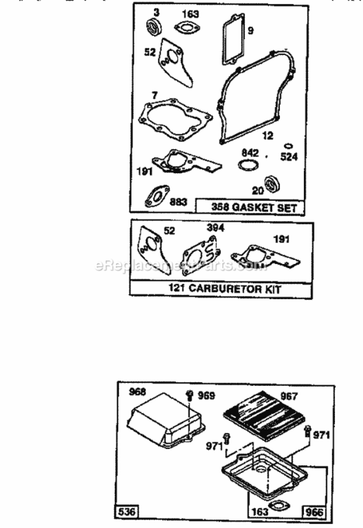 Page I Diagram and Parts List for 521244950  Craftsman Leaf Blower / Vacuum