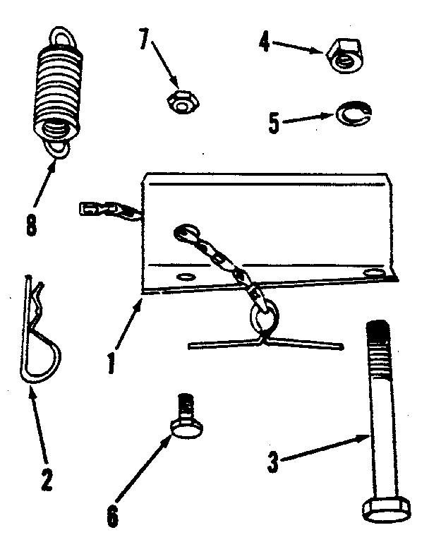 Conversion Kit No. 18786 Diagram and Parts List for 842240726  Craftsman Snow Blower