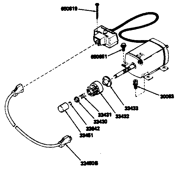 Craftsman 120 Volt Electric Starter Kit No. 143.88824 Diagram and Parts List for 143796053  Craftsman Engine