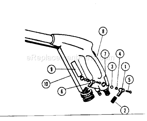 Unit Parts Diagram and Parts List for 53416220  Craftsman Pressure Washer