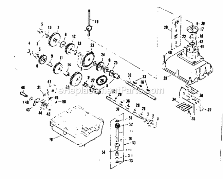 Page E Diagram and Parts List for 536250822  Craftsman Lawn Tractor
