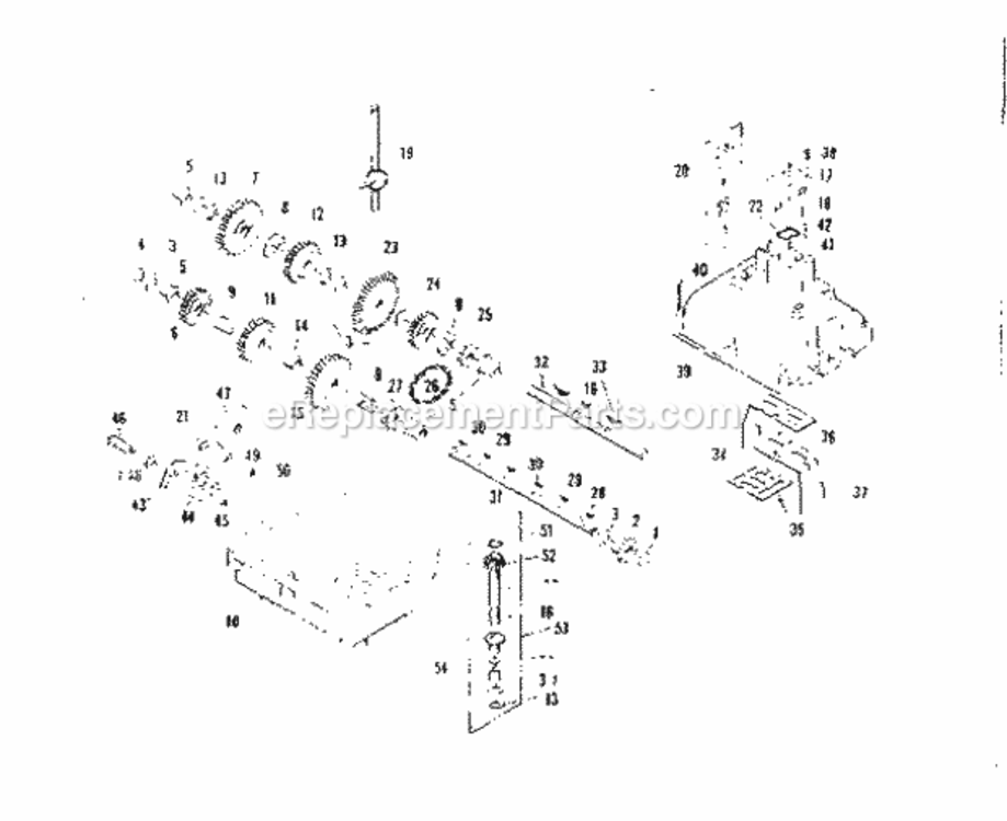 Page E Diagram and Parts List for 536250823  Craftsman Lawn Tractor