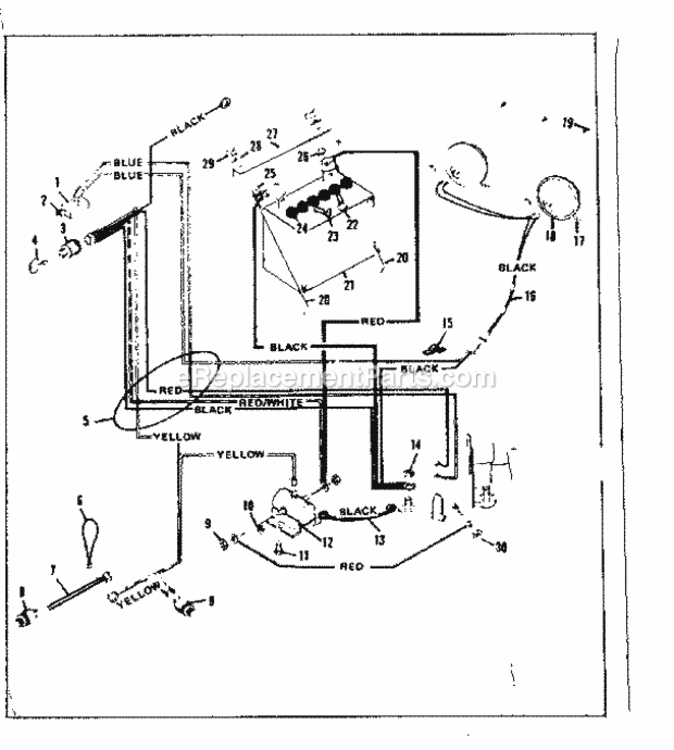 Page A Diagram and Parts List for 536250941  Craftsman Lawn Tractor