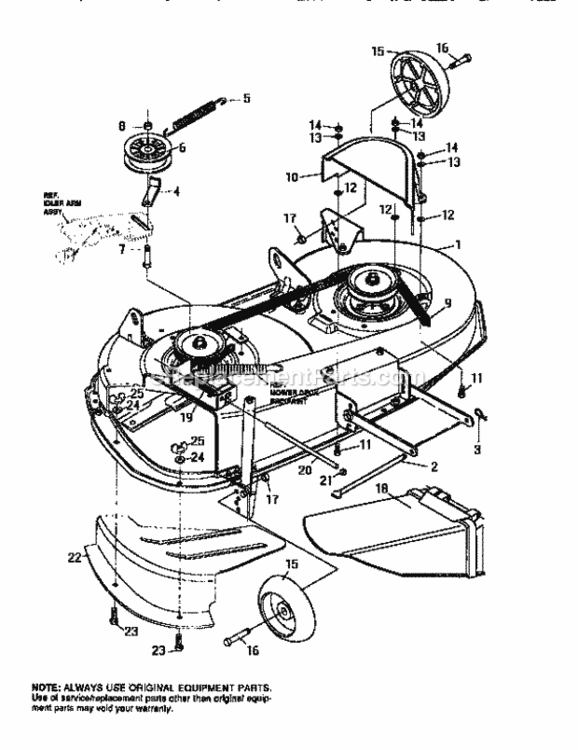 Page J Diagram and Parts List for 536252571  Craftsman Lawn Tractor
