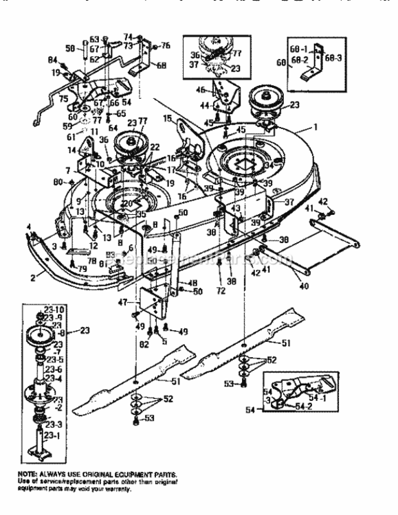 Page I Diagram and Parts List for 536252571  Craftsman Lawn Tractor