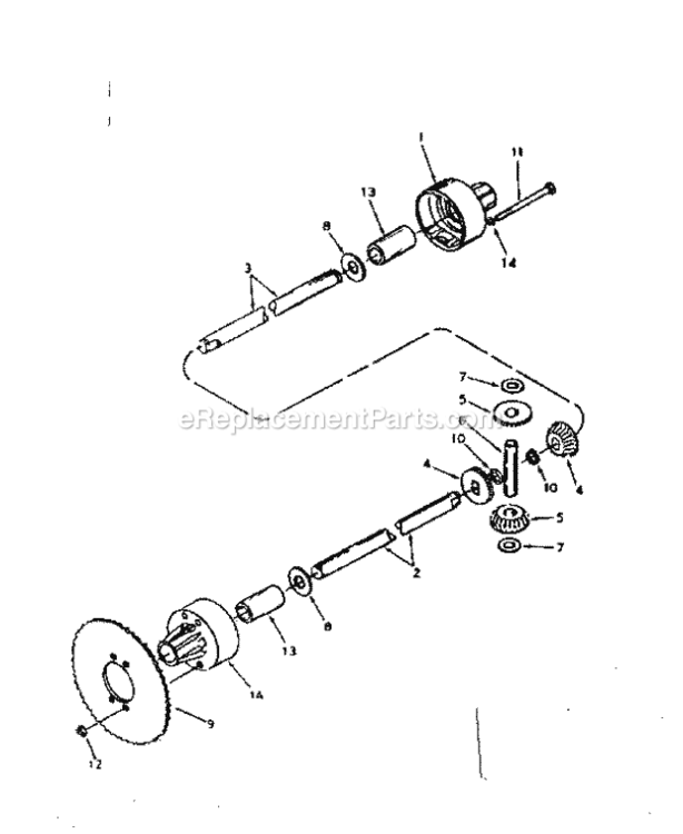 Page F Diagram and Parts List for 536255110  Craftsman Lawn Tractor