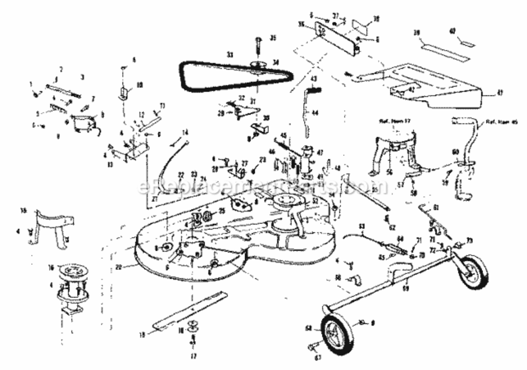 Page D Diagram and Parts List for 536255112  Craftsman Lawn Tractor
