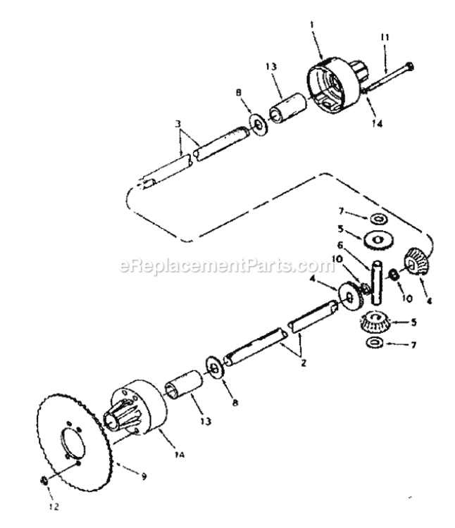 Page F Diagram and Parts List for 536255113  Craftsman Lawn Tractor