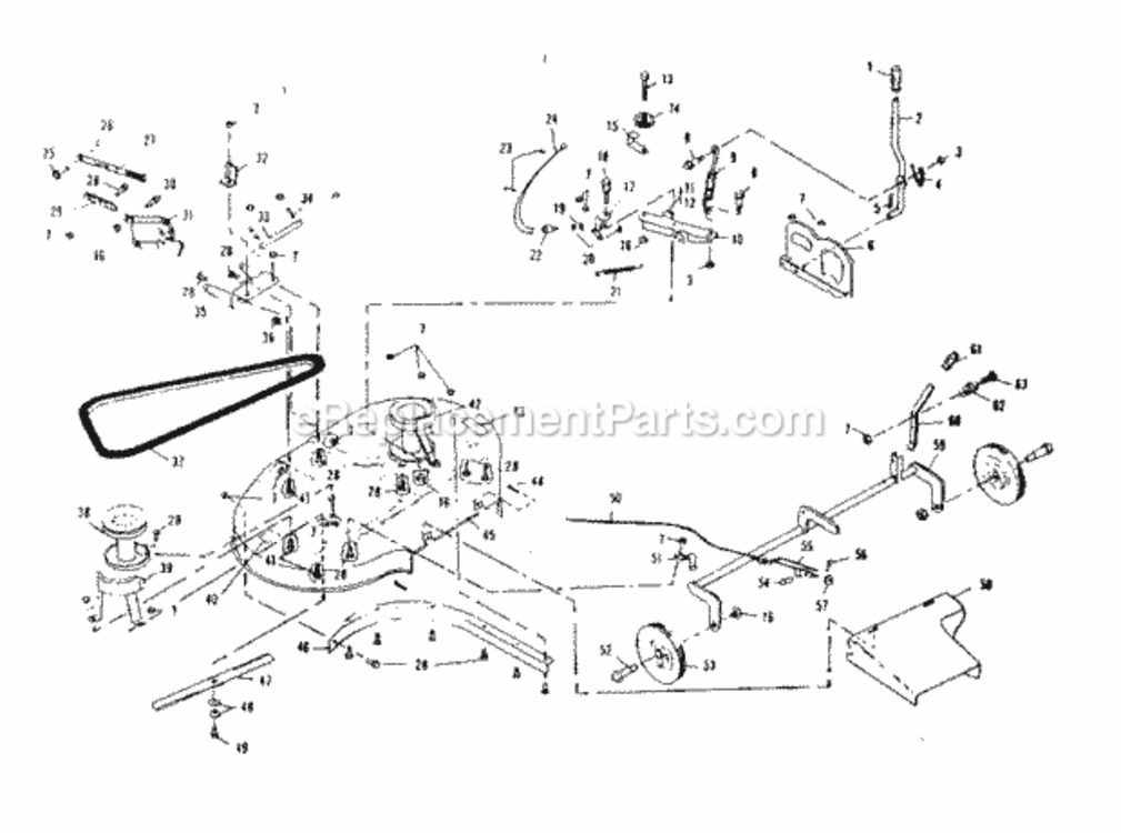 Page D Diagram and Parts List for 536255221  Craftsman Lawn Tractor