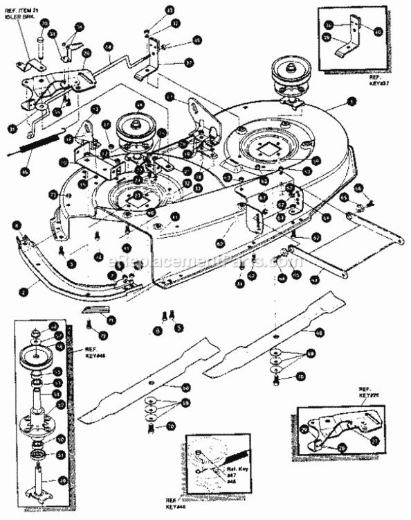 Page J Diagram and Parts List for 536255860  Craftsman Lawn Tractor
