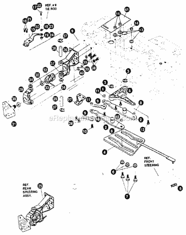 Page F Diagram and Parts List for 536255860  Craftsman Lawn Tractor