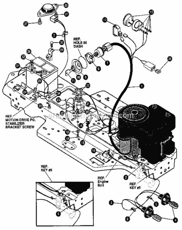 Page L Diagram and Parts List for 536255861  Craftsman Lawn Tractor