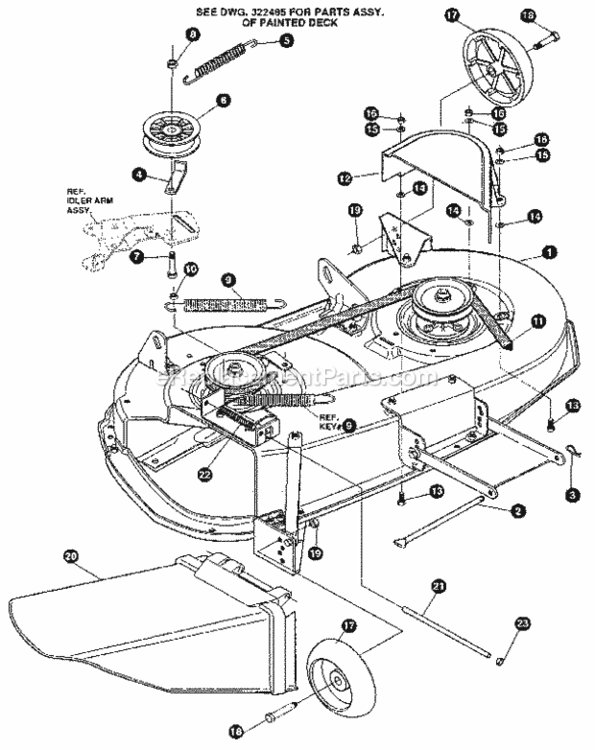 Page J Diagram and Parts List for 536255880  Craftsman Lawn Tractor