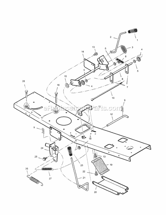 Page B Diagram and Parts List for 536270270  Craftsman Lawn Tractor